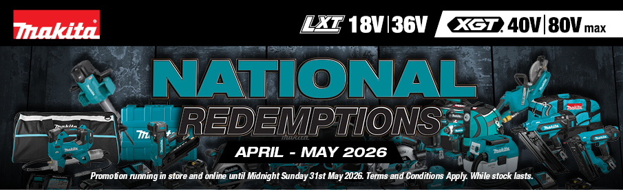 SMALL- Makita Power Tools & OPE Redemptions April - May 2026